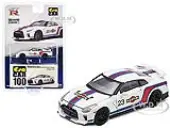 Nissan GT-R (R35) 23 White with Blue and Red Stripes ""Martini Racing"" Limited Edition to 960 pieces Worldwide 1/64 Diecast Model Car by Era Car