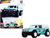 Ford Bronco R 20 Turquoise with White Top ""American Scene"" ""Car Culture"" Series Diecast Model Car by Hot Wheels