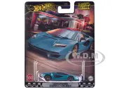 Lamborghini Countach LPI 800-4 Teal Metallic ""Boulevard"" Series Diecast Model Car by Hot Wheels