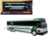 2001 MCI D4000 Coach Bus ""Sheriffs Department County of Riverside"" White and Green ""Vintage Bus &amp; Motorcoach Collection"" Limited Edition to 504 p