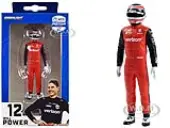 ""NTT IndyCar Series"" 12 Will Power Driver Figure ""Verizon 5G - Team Penske"" for 1/18 Scale Models by Greenlight