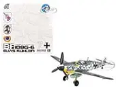 Messerschmitt BF 109G-6 Fighter Aircraft ""JG 51 Bulgaria"" (1944) German Luftwaffe 1/72 Diecast Model by JC Wings