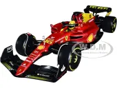 Ferrari F1-75 16 Charles Leclerc ""Giallo Modena"" 2nd Place Formula One F1 Italian GP (2022) ""Formula Racing"" Series 1/18 Diecast Model Car by Bburago