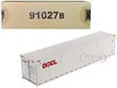 40 Dry Goods Sea Container ""OOCL"" White ""Transport Series"" 1/50 Model by Diecast Masters