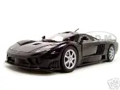Saleen S7 Black 1/18 Diecast Model Car by Motormax
