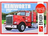 Skill 3 Model Kit Kenworth Conventional W-925 Tractor Truck ""Coca-Cola"" 1/25 Scale Model by AMT