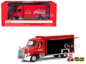 Beverage Delivery Truck ""Coca-Cola"" with Handcart and 4 Bottle Cases 1/50 Diecast Model by Motor City Classics
