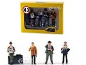 ""Four Team Managers"" Set of 4 Figurines for 1/43 Diecast Model Cars by Le Mans Miniatures