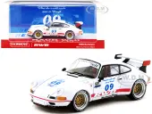 RWB Backdate 09 White Metallic Idlers 12 Hours (2019) ""RAUH-Welt BEGRIFF"" 1/43 Diecast Model Car by Tarmac Works