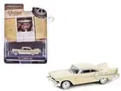 1957 Plymouth Fury Beige with Gold Metallic Stripes ""Vintage Ad Cars"" Series 10 1/64 Diecast Model Car by Greenlight