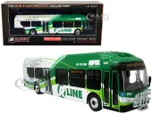 New Flyer Xcelsior Charge NG Electric Transit Bus RIPTA (Rhode Island Public Transit Authority) ""R Line Broad/North Main"" ""The Bus &amp; Motorcoach C