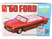 Skill 2 Model Kit 1950 Ford Convertible ""Street Rods"" 3-in-1 Kit 1/25 Scale Model by AMT