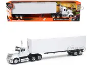 International LoneStar Truck with Dry Goods Trailer White ""Long Haul Truckers"" Series 1/43 Diecast Model by New Ray