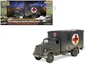 Opel-Blitz Kfz.305 Ambulance Gray (Weathered) ""German Army"" ""Armoured Fighting Vehicle"" Series 1/32 Diecast Model by Forces of Valor