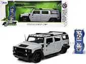 Hummer H2 Gray with Extra Wheels ""Just Trucks"" Series 1/24 Diecast Model Car by Jada