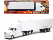 Kenworth T700 Truck with Dry Goods Trailer White ""Long Haul Truckers"" Series 1/32 Diecast Model by New Ray