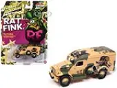 Dodge WC54 Ambulance Desert Camouflage ""Rat Fink"" ""Pop Culture"" 2024 Release 2 1/64 Diecast Model Car by Johnny Lightning