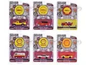 ""Shell Oil Special Edition"" Series 2 Set of 6 pieces 1/64 Diecast Model Cars by Greenlight
