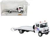 1968 Mercedes-Benz L 608 D Flatbed Truck White with Graphics ""BMW Autohaus"" 1/87 (HO) Scale Model Car by Brekina