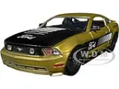 2010 Ford Mustang GT Gold Metallic with Black Graphics and Hood ""Toms Racing"" ""Bigtime Muscle"" Series 1/24 Diecast Model Car by Jada