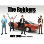 ""The Robbers"" 4 Piece Figure Set For 124 Scale Models by American Diorama