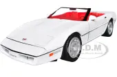 1986 Chevrolet Corvette C4 Convertible White with Red Interior ""Timeless Legends"" Series 1/24 Diecast Model Car by Motormax