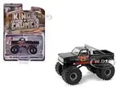 1987 Chevrolet Silverado Monster Truck Black ""Black Knight"" ""Kings of Crunch"" Series 15 1/64 Diecast Model Car by Greenlight