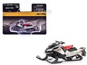 Ski-Doo MXZ X-RS Snowmobile Spartan Red and Gray Metallic 1/32 Diecast Model by BRP Models