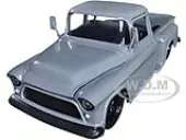 1955 Chevrolet Stepside Pickup Truck Gray ""Just Trucks"" Series 1/24 Diecast Model Car by Jada