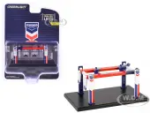 Adjustable Four-Post Lift ""Standard Oil"" Red White and Blue ""Four-Post Lifts"" Series 6 1/64 Diecast Model by Greenlight