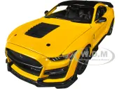2020 Ford Mustang Shelby GT500 Yellow with Black Top ""Special Edition"" 1/18 Diecast Model Car by Maisto