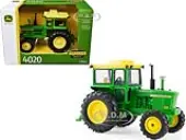 John Deere 4020 Tractor Green with Yellow Top ""Replica Play"" Series 1/32 Diecast Model by ERTL TOMY