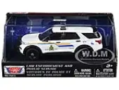2022 Ford Police Interceptor Utility ""RCMP (Royal Canadian Mounted Police)"" White ""Law Enforcement and Public Service"" Series 1/43 Diecast Model Car