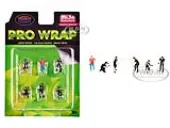 ""Pro Wrap"" 6 piece Diecast Figure Set (6 Figures) Limited Edition for 1/64 Scale Models by American Diorama
