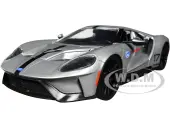 2017 Ford GT 17 Silver Metallic with Black Stripes ""Ford Performance"" ""Bigtime Muscle"" Series 1/24 Diecast Model Car by Jada