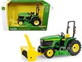 John Deere 4410 Tractor Green with Mower Deck and Snow Blower ""Replica Play"" Series 1/16 Diecast Model by ERTL TOMY