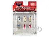""Racing Legends"" 6 piece Diecast Set (6 Driver Figures) Limited Edition to 4800 pieces Worldwide 1/64 Scale Models by American Diorama