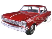1964 Chevrolet Nova SS Burgundy ""Muscle Car Collection"" 1/25 Diecast Model Car by New Ray
