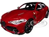 Alfa Romeo Giulia GTA Red Metallic with Carbon Top 1/18 Diecast Model Car by Bburago