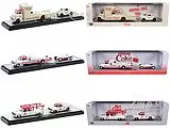 Auto Haulers ""Coca-Cola"" Set of 3 pieces Release 34 Limited Edition to 8000 pieces Worldwide 1/64 Diecast Models by M2 Machines