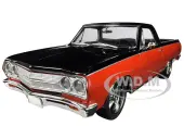 1965 Chevrolet El Camino Custom ""Not Your Mothers El Camino"" Red and Black Limited Edition to 594 pieces Worldwide 1/18 Diecast Model Car by ACME