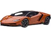 Lamborghini Centenario Arancio Argos / Pearl Orange with Carbon Top 1/18 Model Car by Autoart