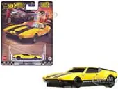 De Tomaso Pantera Gruppo 4 Yellow with Black Stripes ""Boulevard"" Series Diecast Model Car by Hot Wheels