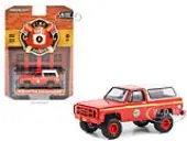 1984 Chevrolet M1009 Red with White Camper Shell ""Alaska State Fire Marshal"" ""Fire &amp; Rescue"" Series 4 1/64 Diecast Model Car by Greenlight