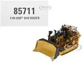 CAT Caterpillar D10 Track Type Dozer Yellow ""High Line Series"" 1/50 Diecast Model by Diecast Masters