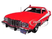 1976 Ford Gran Torino Red with White Stripes ""Starsky and Hutch"" (1975-1979) TV Series 1/24 Diecast Model Car by Greenlight