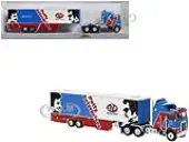 1980 Kenworth K-100 COE Aerodyne Transporter Blue and Red ""STP Racing Team - Petty Enterprises"" 1/87 (HO) Scale Model Car by Brekina