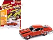 1969 Plymouth Barracuda Orange with Black Stripes ""Classic Gold Collection"" 2023 Release 2 Limited Edition to 2932 pieces Worldwide 1/64 Diecast Mode