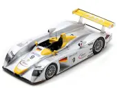Audi R8 9 Laurent Aiello - Allan McNish - Stephane Ortelli ""Audi Sport Team Joest"" 2nd Place ""24 Hours of Le Mans"" (2000) with Acrylic Display Case 1
