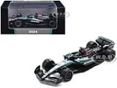 Mercedes-AMG F1 W15 E Performance 63 George Russell ""Petronas"" Formula One F1 ""Bahrain GP"" (2024) 1/64 Diecast Model Car by Spark